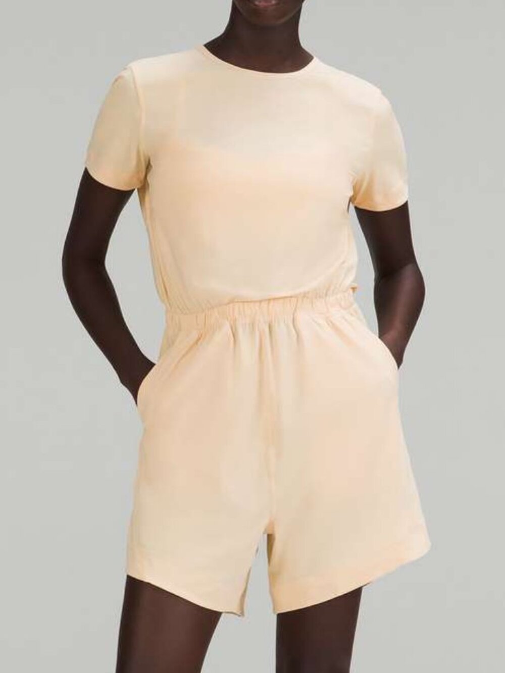 Lululemon Lightweight High-Neck Romper in Prosecco